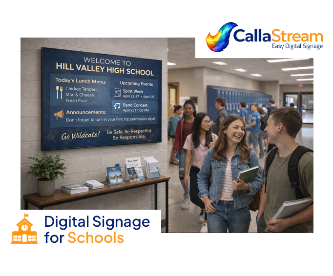 School digital signage