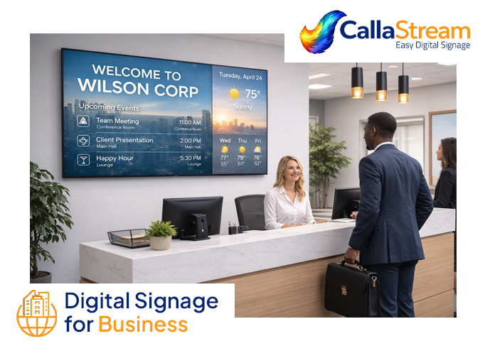 Business digital signage