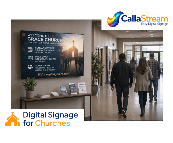 Church digital signage